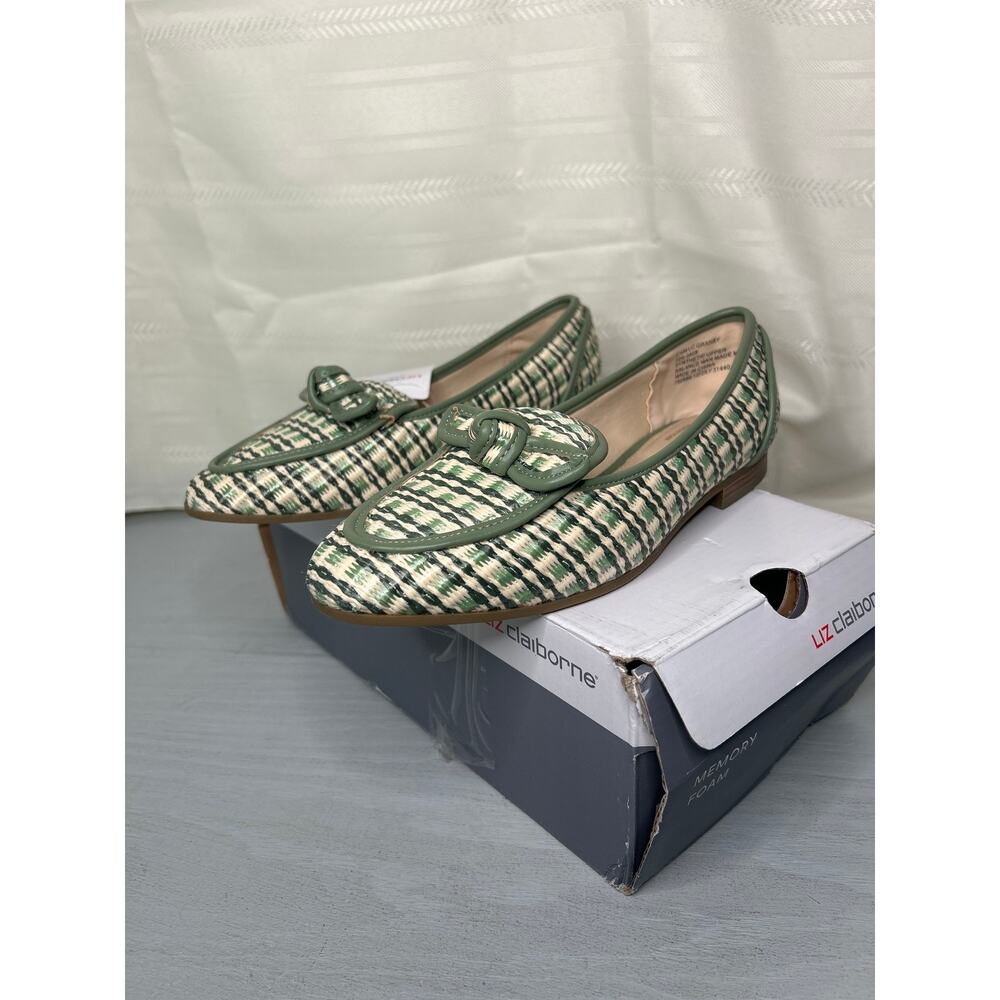 Liz Claiborne Granby Round Toe Loafers Green Multi Womens Size 5.5M - Picture 10 of 15